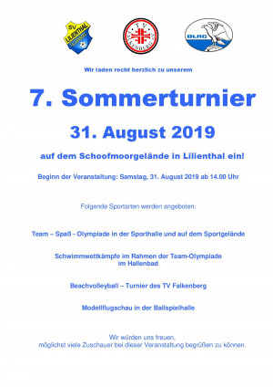 Plakat Sommerturnier 2019