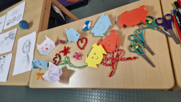 Das bunte Rahmenprogramm bot viele Gelegenheiten zum Basteln